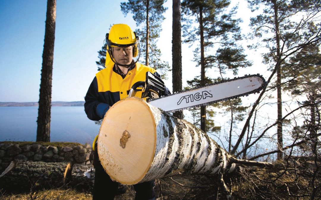 Stiga chainsaw-bæjar